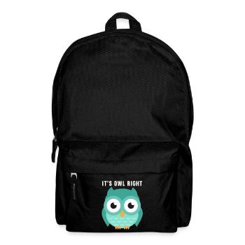 Eule - Rucksack - Schwarz - Vorne