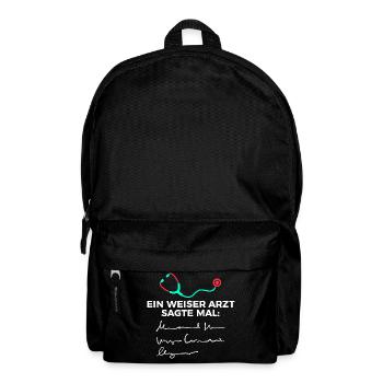 Doctor doctor funny saying specialist doctor assistant doctor - Backpack - black - Front