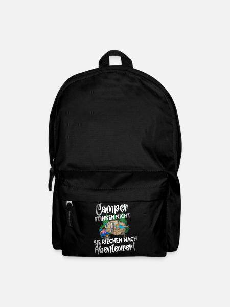 Camper Camping Lustiger Spruch - Rucksack - Schwarz