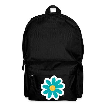 Kawaii Türkis Daisy Lächeln - Rucksack - Schwarz - Vorne