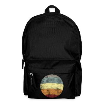 Conception abstraite de ruban vintage - Sac à dos - noir - Devant