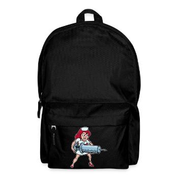 Syringe Vaccination Nurse Lustig Medicine - Backpack - black - Front
