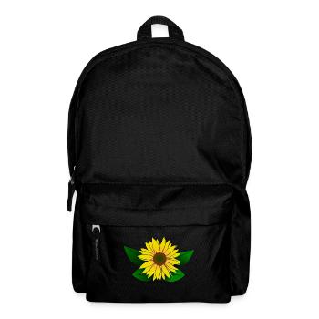 Sonnenblume, Sonnenblumen - Rucksack - Schwarz - Vorne