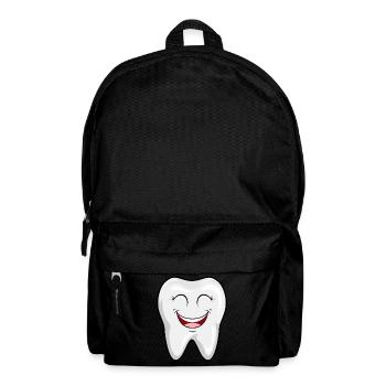 Dentist teeth female dentist tooth doctor gift idea - Backpack - black - Front