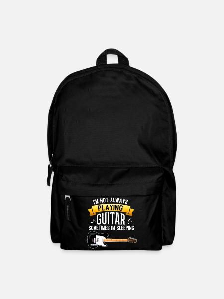 Gitarre Musik Plektron E-Gitarre E-Bass - Rucksack - Schwarz