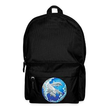 Curious dolphins - Sonja Ariel von Staden - Backpack - black - Front