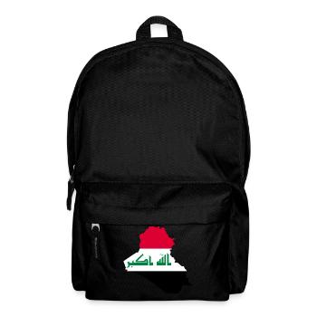 Iraq Flag Map Gift Idea - Backpack - black - Front