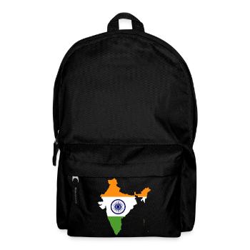 Carte idée cadeau drapeau Inde - Sac à dos - noir - Devant