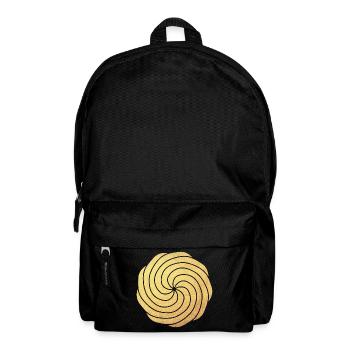 Gold Luxus Sonne Yoga Energie Meditation dynamisch - Rucksack - Schwarz - Vorne