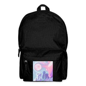 mouse pad colorful texture design - Backpack - black - Front