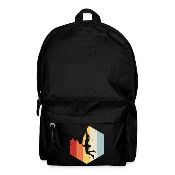 Mountaineering Climbing Gift Bouldering Retro Cool - Backpack - black - Front