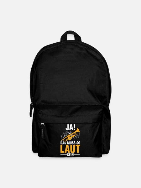 Trompete Trompeter Musikinstrument Blasmusik - Rucksack - Schwarz