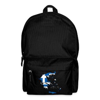 Griechenland Flagge Geschenkidee Landkarte - Rucksack - Schwarz - Vorne