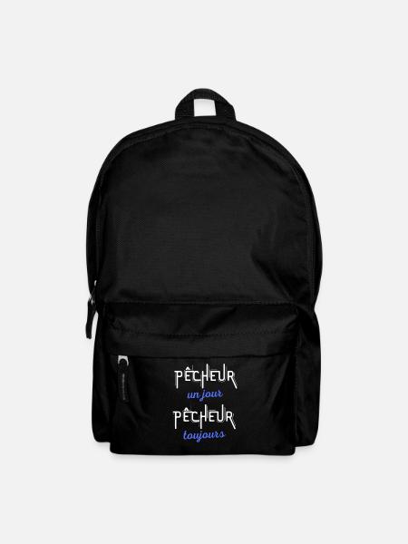 Pêcheur un jour Cadeau pêche Retraite Sport - Sac à dos - noir