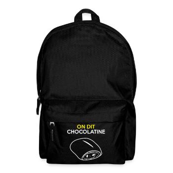 We say chocolatine and not chocolate bread t-shirt - Backpack - black - Front