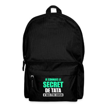 JE VAIS ETRE COUSIN - FUTUR COUSIN - Sac à dos - noir - Devant