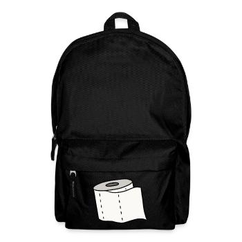 Toilet paper Corona pandemic - Backpack - black - Front