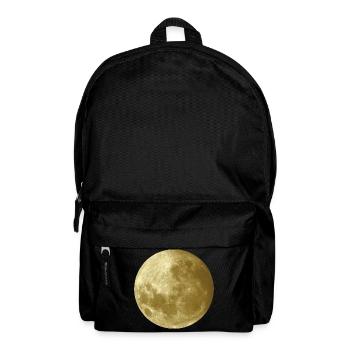 Mond in Gold - Rucksack - Schwarz - Vorne