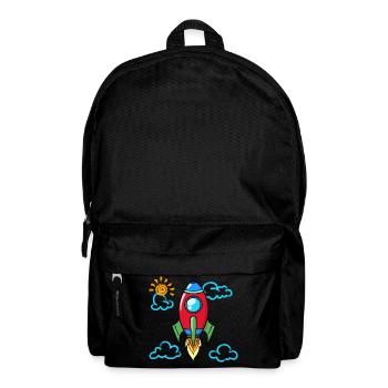 School start of school launch rocket school school day - Backpack - black - Front