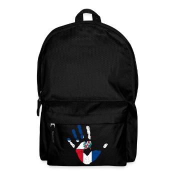 République dominicaine Drapeau Dom Rep Voyage drapeau - Sac à dos - noir - Devant