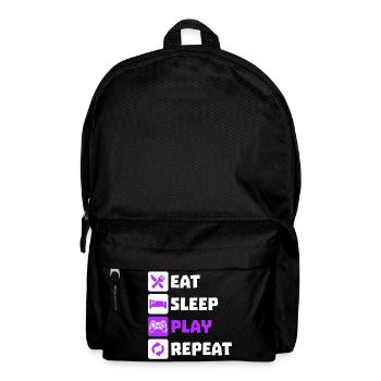 Manger dormir Répétition Gamer Controller Gamer Gamer Gamer - Sac à dos - noir - Devant