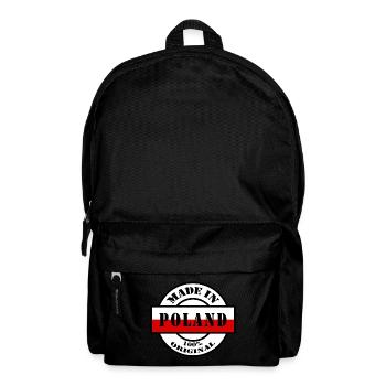 MADE IN POLAND Pologne Polska drapeau cadeau - Sac à dos - noir - Devant