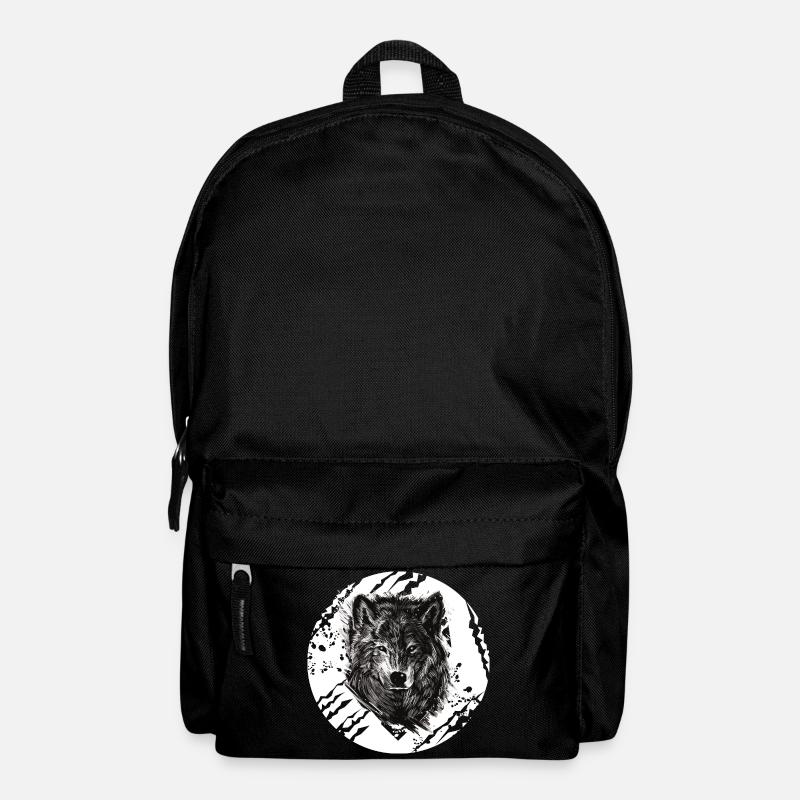 Wolf - Rucksack - Schwarz