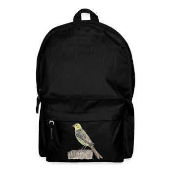 Golden Bunting Bird - Backpack - black - Front
