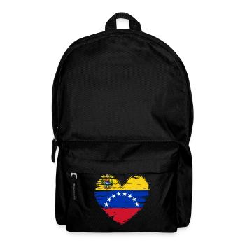Venezuela Heart Flag Flag Coat of Arms - Backpack - black - Front