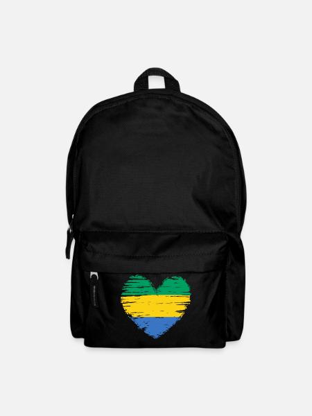 Drapeau drapeau drapeau gabonais - Sac à dos - noir
