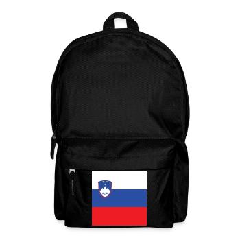 Slovenia Flag, Slovenian Slovene Pride Gift - Backpack - black - Front