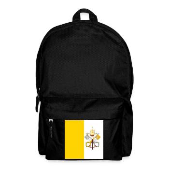 Flag of Vatican City, Catholic Papal State Gift - Backpack - black - Front