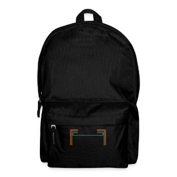 Colorful Lines Lines Deco Decode - Backpack - black - Front