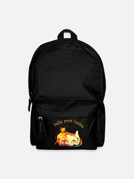 Rote Katze, Katze für die andere - Rucksack - Schwarz