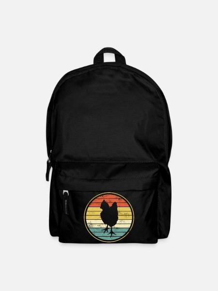 Poulet poules - Sac à dos - noir