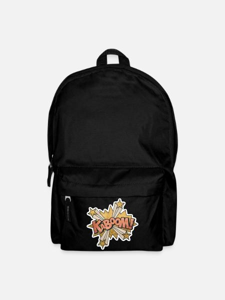 Comic Kabbom Pop Art Action Spruch - Rucksack - Schwarz