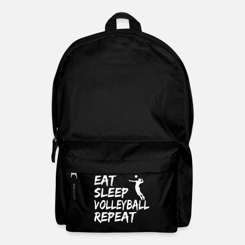 eat sleep volleyball repeat - Sac à dos - noir
