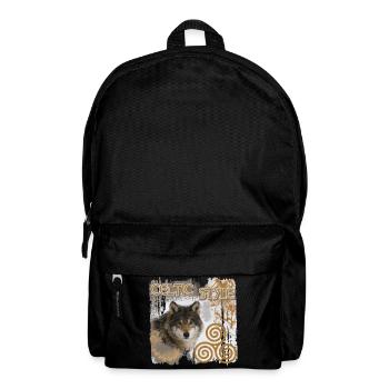 celtes 9 avec loup et triskele - Sac à dos - noir - Devant