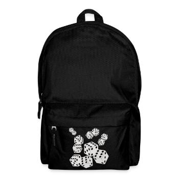 Die Würfel werden geworfen Geschenk Mann Frau Spieler Yams - Rucksack - Schwarz - Vorne