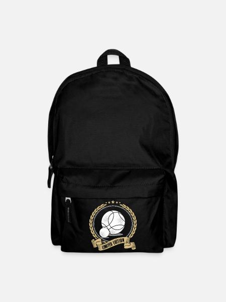Boule Petanque Limited Edition Spruch Boulespieler - Rucksack - Schwarz