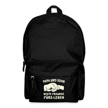 Papa und sohn beste freunde fürs leben - Rucksack - Schwarz - Vorne