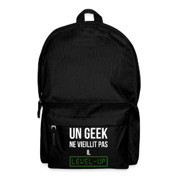 Geek Level (vert) - Sac à dos - noir - Devant