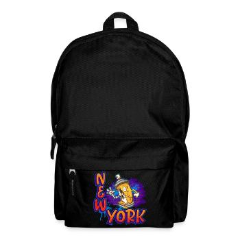 New York Graffiti - Rucksack - Schwarz - Vorne