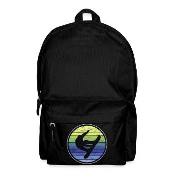 Snowboard Snowboarder - Rucksack - Schwarz - Vorne