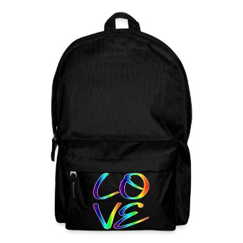 GLEICHHEIT LIEBE RESPEKT - REGENBOGEN LGBTQ - Rucksack - Schwarz - Vorne