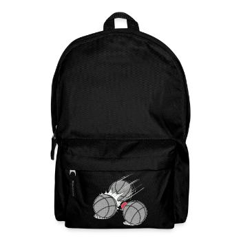 Boulekugeln mit Schweinchen Schiesserkugeln Boule - Rucksack - Schwarz - Vorne