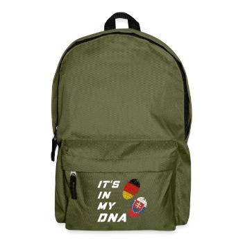 In meiner DNA Deutschland und Slowakei - Rucksack - Olivgrün - Vorne