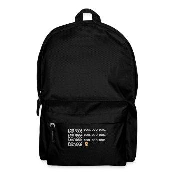 Pièce de monnaie pour bébé doge - Sac à dos - noir - Devant