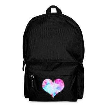 Heart Pattern Card Game Heart Card - Backpack - black - Front