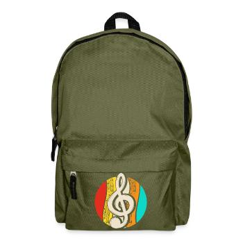 Clef Instrument Musician - Backpack - olive green - Front